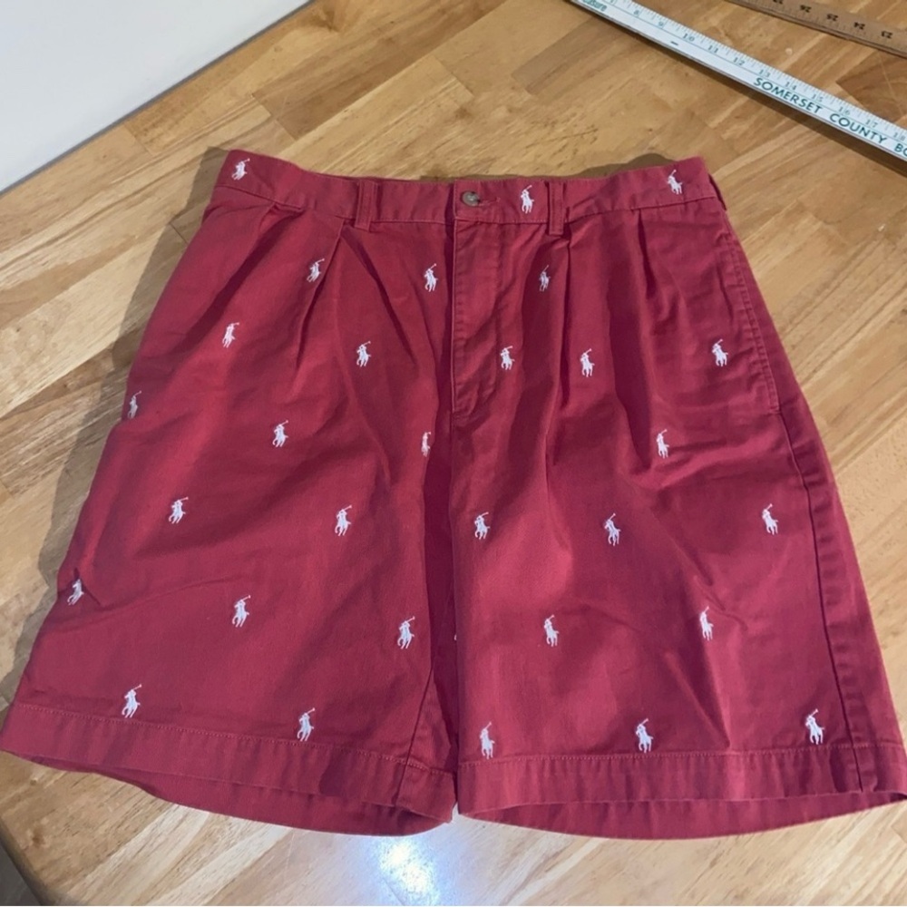 Polo Ralph Lauren Tyler Shorts Mens 34 Pony Logo Pink Nautical Classic Summer